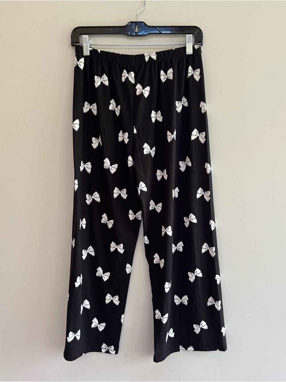 Kate Spade Black White Bow Short Sleeved Pajama Set Dream a Little Dream, size S - Picture 5 of 9